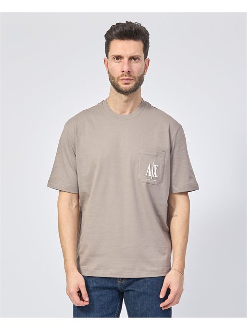 T-shirt girocollo Armani Exchange con taschino con logo ARMANI EXCHANGE | XM000366-AF12308U6107